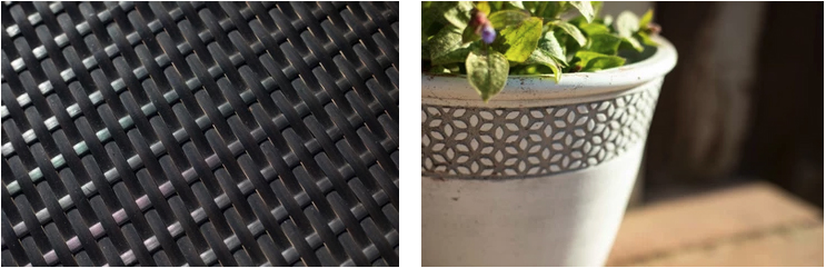 Photos of patterns on objects