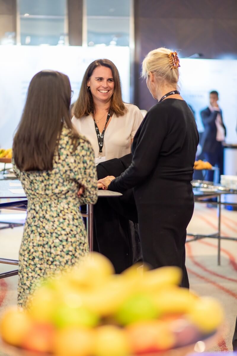 Conference and event photography across the UK - women networking at event. 